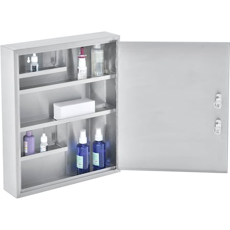 Stainless Steel Large Medical Security Cabinet With Double Key Locks